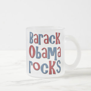 Barack Obama Rocks T - shirts en Gifts Matglas Koffiemok