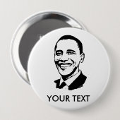 Barack Obama Ronde Button 4,0 Cm (Voorkant /achterkant)