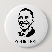 Barack Obama Ronde Button 4,0 Cm (Voorkant)