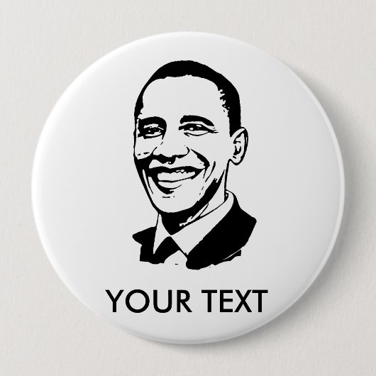 Barack Obama Ronde Button 4,0 Cm (Voorkant)