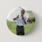 Barack Obama Ronde Button 5,7 Cm (Voorkant)