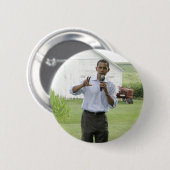 Barack Obama Ronde Button 5,7 Cm (Voorkant /achterkant)