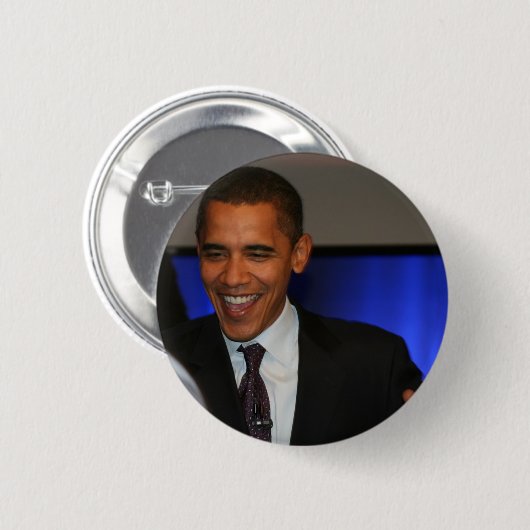 Barack Obama Ronde Button 5,7 Cm (Voorkant /achterkant)