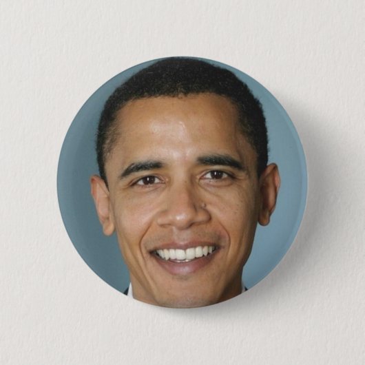 Barack Obama Ronde Button 5,7 Cm (Voorkant)