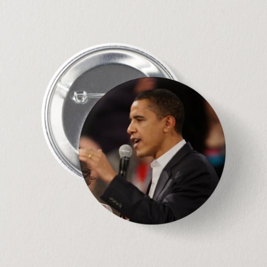 Barack Obama Ronde Button 5,7 Cm (Voorkant /achterkant)