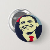 Barack Obama Ronde Button 5,7 Cm (Voorkant /achterkant)
