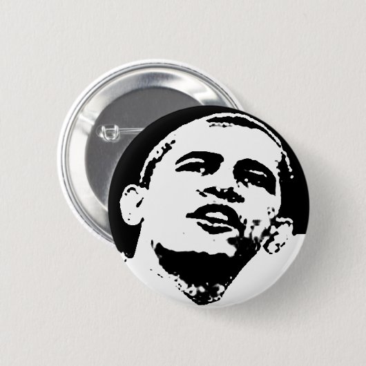 Barack Obama Ronde Button 5,7 Cm (Voorkant /achterkant)