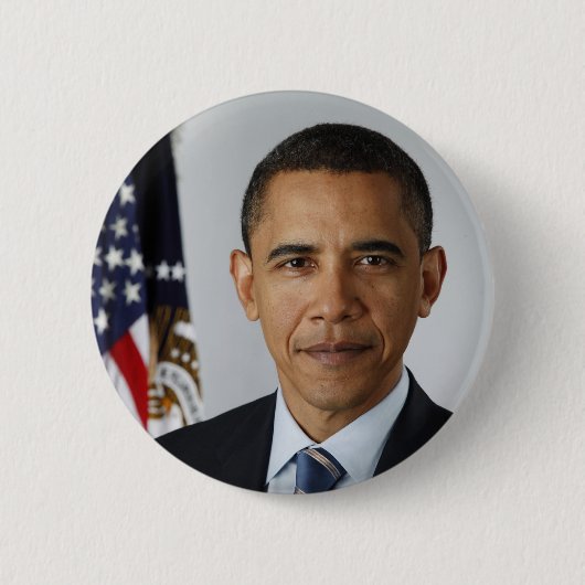 Barack Obama Ronde Button 5,7 Cm (Voorkant)