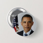 Barack Obama Ronde Button 5,7 Cm (Voorkant /achterkant)