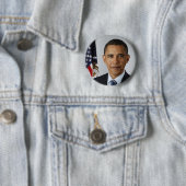 Barack Obama Ronde Button 5,7 Cm (In situ)