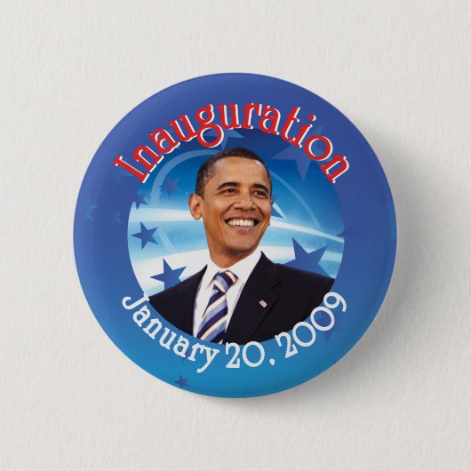 Barack Obama Ronde Button 5,7 Cm (Voorkant)