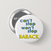 Barack Obama Ronde Button 5,7 Cm (Voorkant /achterkant)