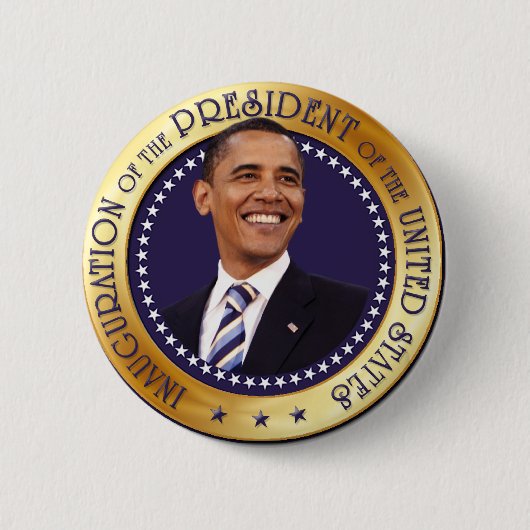 Barack Obama Ronde Button 5,7 Cm (Voorkant)