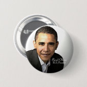 Barack Obama Ronde Button 5,7 Cm (Voorkant /achterkant)