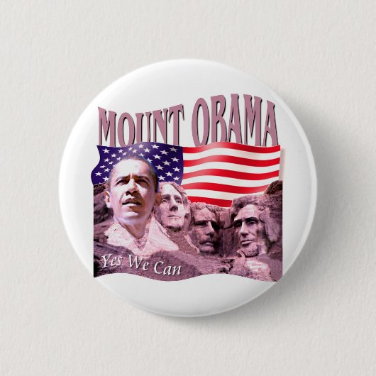 Barack Obama Ronde Button 5,7 Cm (Voorkant)