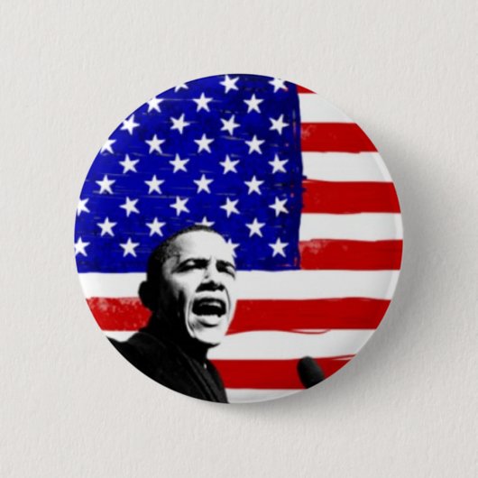 Barack Obama Ronde Button 5,7 Cm (Voorkant)