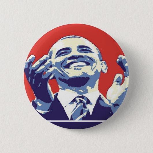 Barack Obama Ronde Button 5,7 Cm (Voorkant)