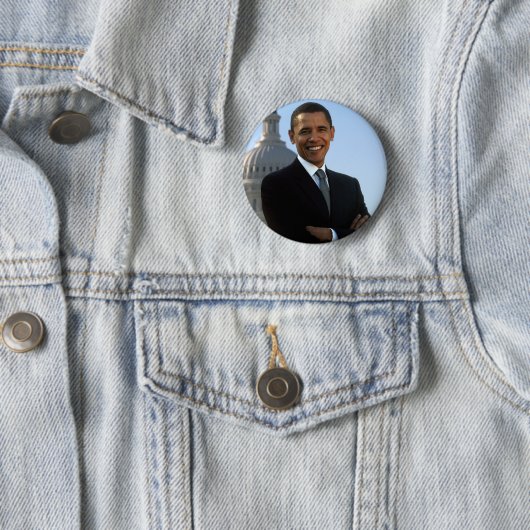 Barack Obama Ronde Button 5,7 Cm (In situ)