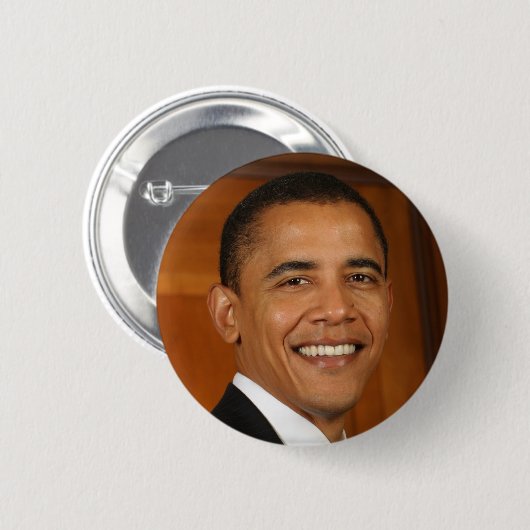 Barack Obama Ronde Button 5,7 Cm (Voorkant /achterkant)