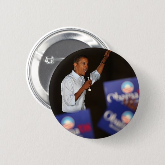 Barack Obama Ronde Button 5,7 Cm (Voorkant /achterkant)