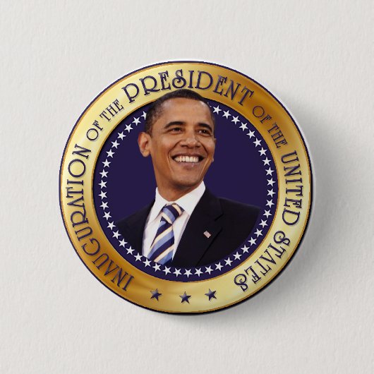 Barack Obama Ronde Button 5,7 Cm (Voorkant)