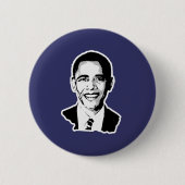 Barack Obama Ronde Button 5,7 Cm (Voorkant)