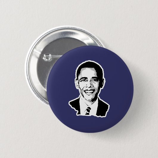 Barack Obama Ronde Button 5,7 Cm (Voorkant /achterkant)