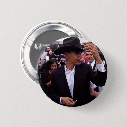 Barack Obama Ronde Button 5,7 Cm (Voorkant /achterkant)