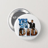 Barack Obama Ronde Button 5,7 Cm (Voorkant /achterkant)