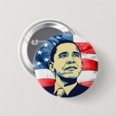 Barack Obama Ronde Button 5,7 Cm (Voorkant /achterkant)