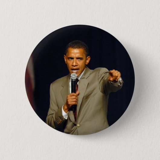 Barack Obama Ronde Button 5,7 Cm (Voorkant)