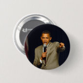 Barack Obama Ronde Button 5,7 Cm (Voorkant /achterkant)