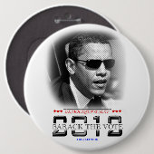 Barack Obama Ronde Button 6,0 Cm (Voorkant /achterkant)