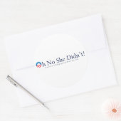 Barack Obama ronde Sticker (Envelop)