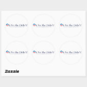 Barack Obama ronde Sticker (Vel)