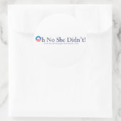 Barack Obama ronde Sticker (Tas)