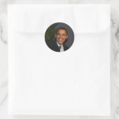 Barack Obama Ronde Sticker (Tas)