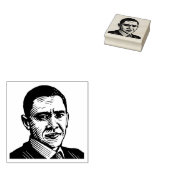 Barack Obama Rubber Stamp Rubberstempel (Gestempeld)