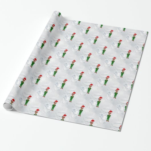 barack obama santa cadeaupapier (Uitgerold)
