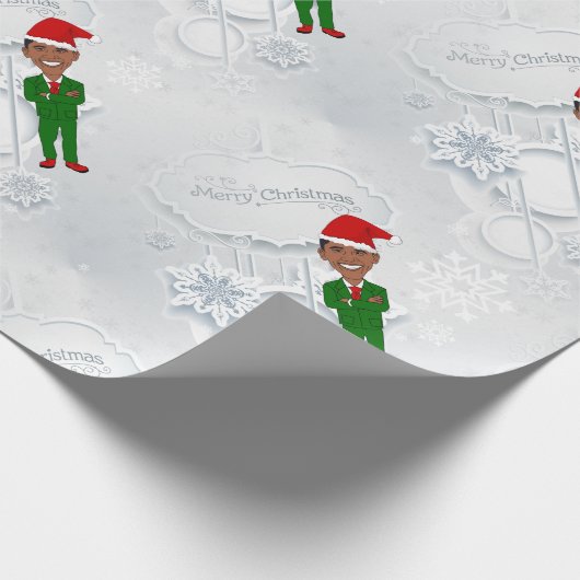 barack obama santa cadeaupapier (Hoek)