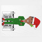 barack obama santa claus blanket fleece deken (Voorkant (Horizontaal))