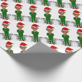 barack obama santa claus cadeaupapier (Hoek)