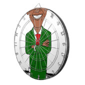 barack obama santa claus dartbord (Voorkant Rechts)