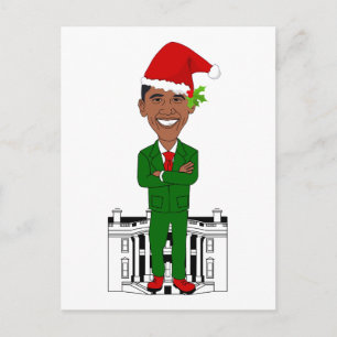 barack obama santa claus feestdagenkaart
