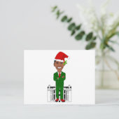 barack obama santa claus feestdagenkaart (Staand voorkant)