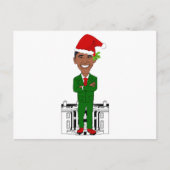 barack obama santa claus feestdagenkaart (Voorkant)