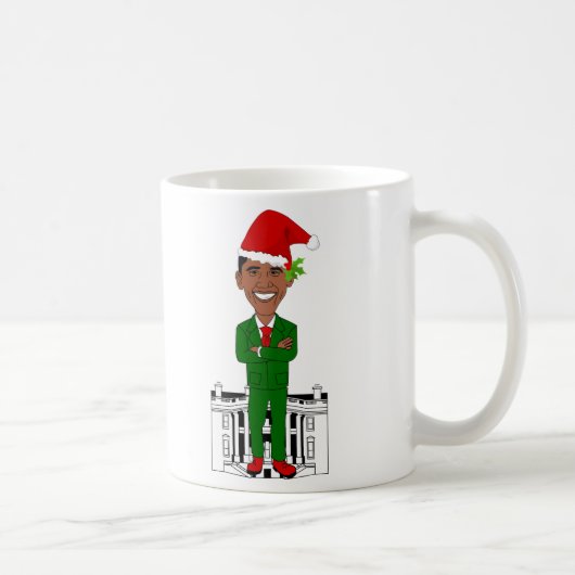 barack obama santa claus koffiemok (Rechts)