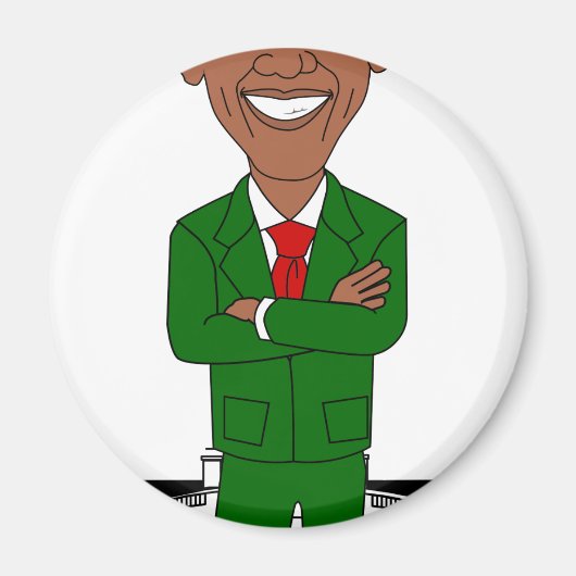 barack obama santa claus magneet (Voorkant)