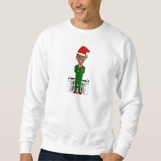 barack obama santa claus trui (Voorkant)