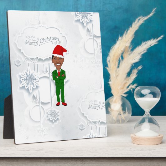 barack obama santa fotoplaat (Zijkant)